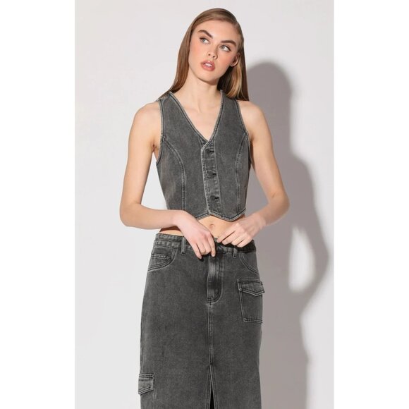Walter Baker Tops - Walter Baker Tory Top - Grey Wash, Size Medium, New with Tags